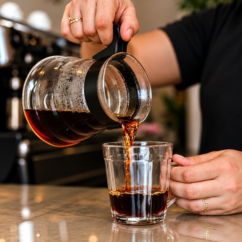 Café especial filtrado servido artesanalmente